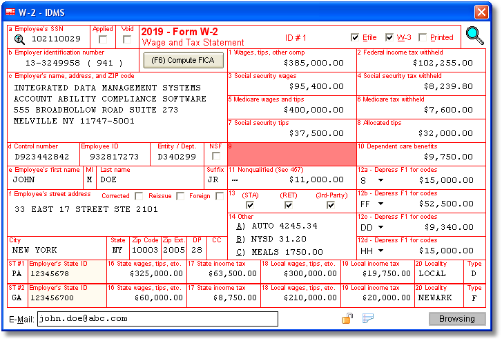 screenshot of Account Ability